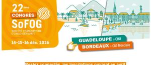 Journées Nationales de la SoFOG (Société Francophone d'Onco-Gériatrie)