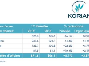  alt="KORIAN : Chiffre d'affaires en hausse de 8,1% au 1er trimestre 2019 dont 3,8% de croissance organique"