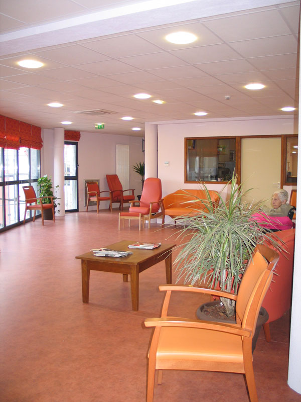 Vue du hall de la résidence
